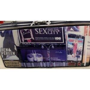 Sex and the City HBO Purse Y2K Novelty Pop Art Times Square Handbag NO STRAP